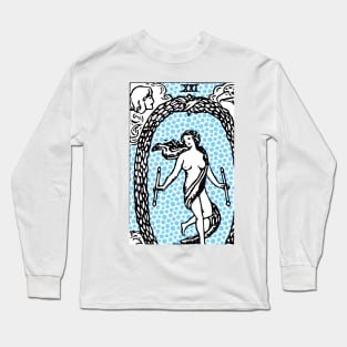 Modern Tarot Print - The World Long Sleeve T-Shirt